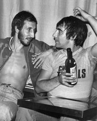 Pete Townshend with Keith Moon