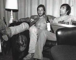 Pete Townshend with Keith Moon